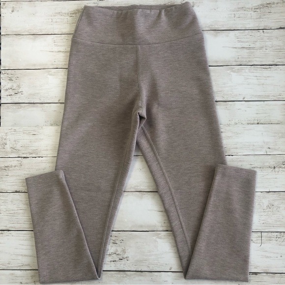 EXPRESS Women’s Heathered Tan High Rise Full Length Leggings Size XS - Picture 1 of 11